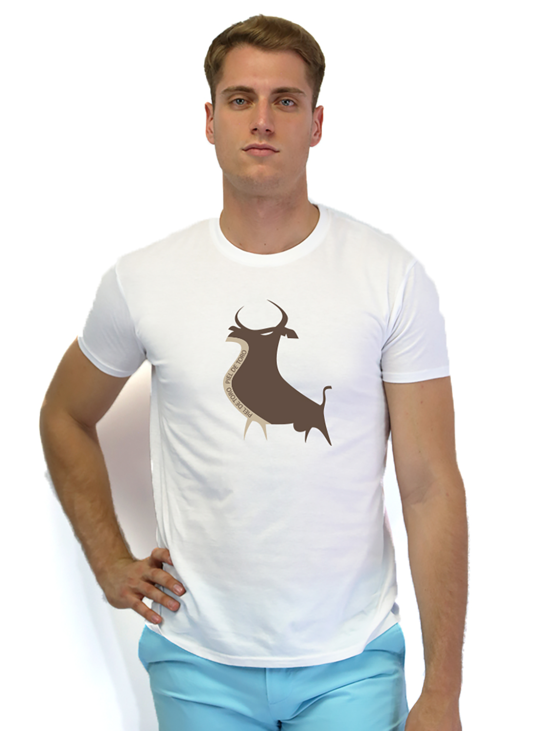 Camiseta de hombre Toro con relieve