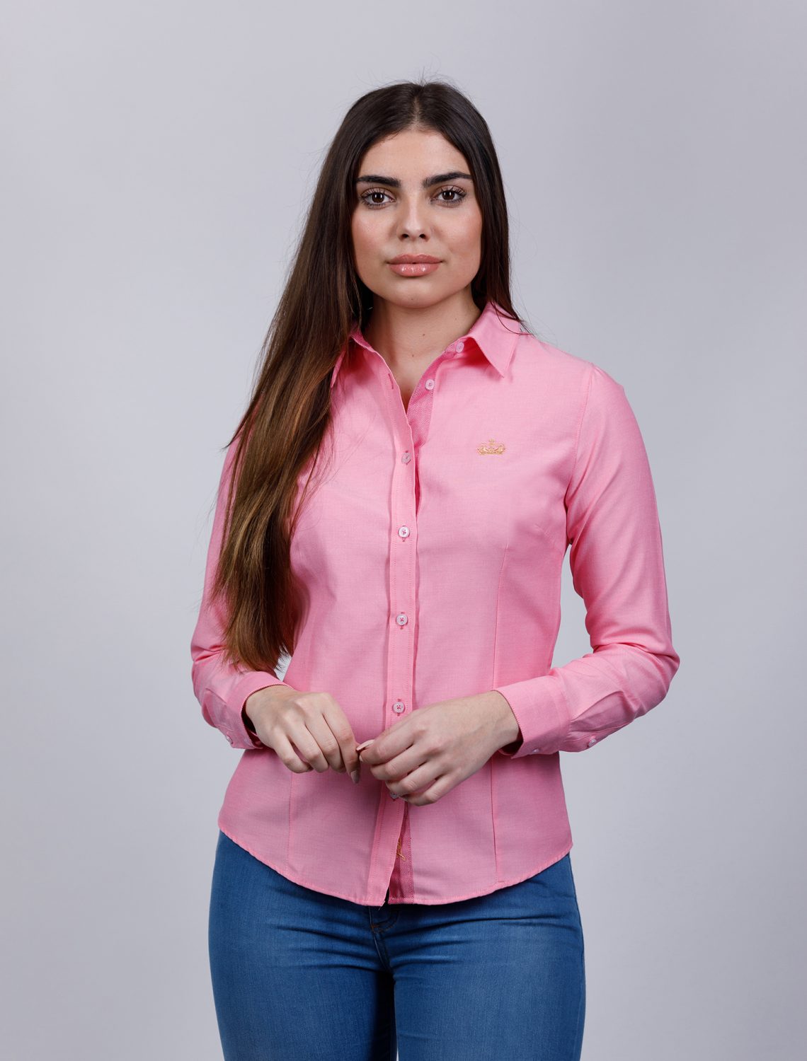 Camisa Oxford mujer basica Piel de Toro Color Rosa